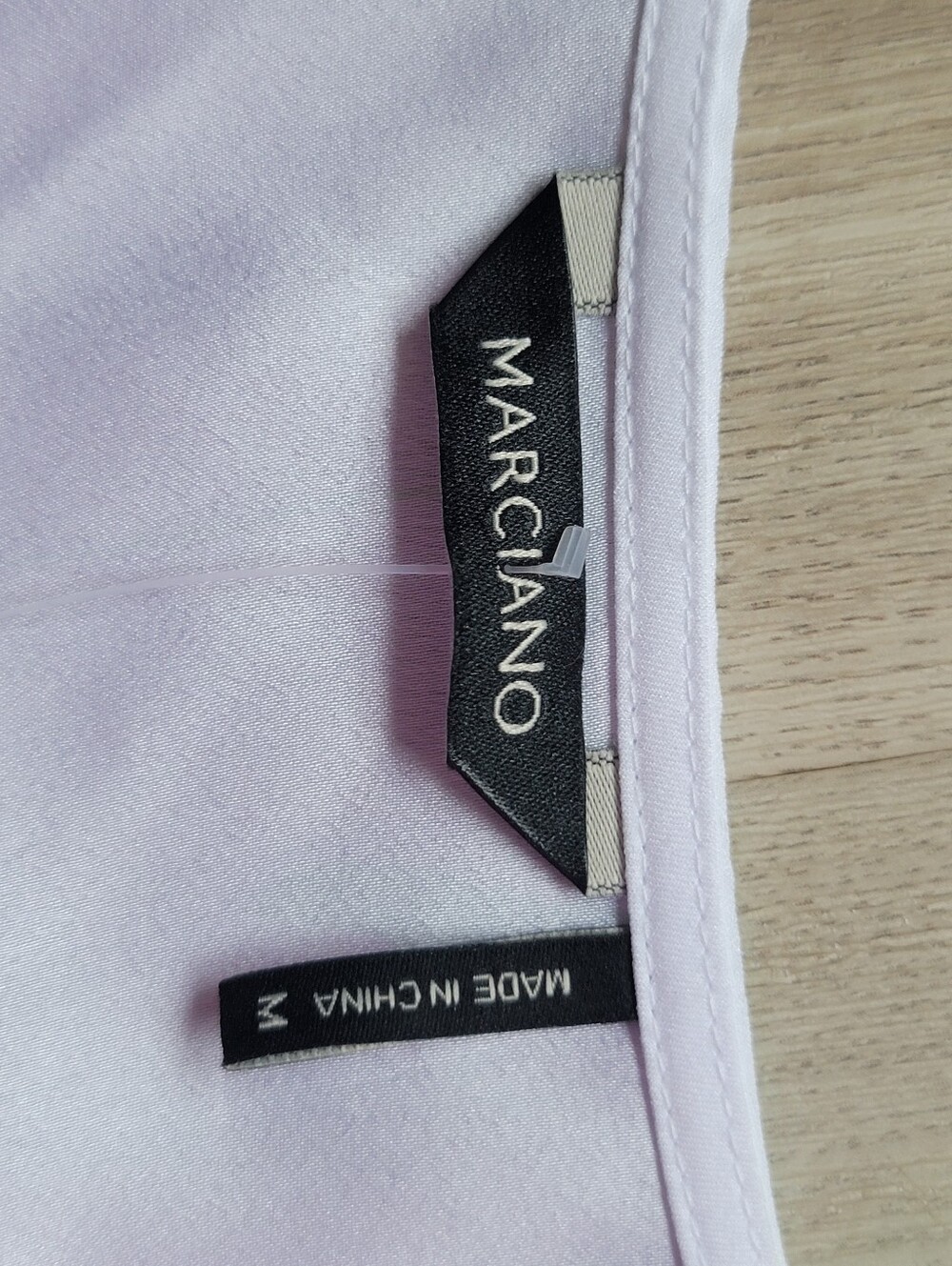 NWT Marciano Josie High-Neck Mixed Media Tank Top - Blanc Pur / White (Size M) - Picture 5 of 11